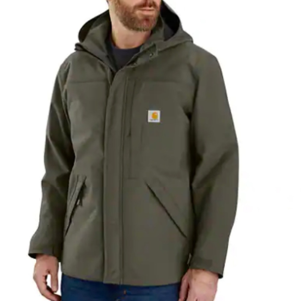 Carhartt Mens Storm Defender Jacket Olive Med NWT